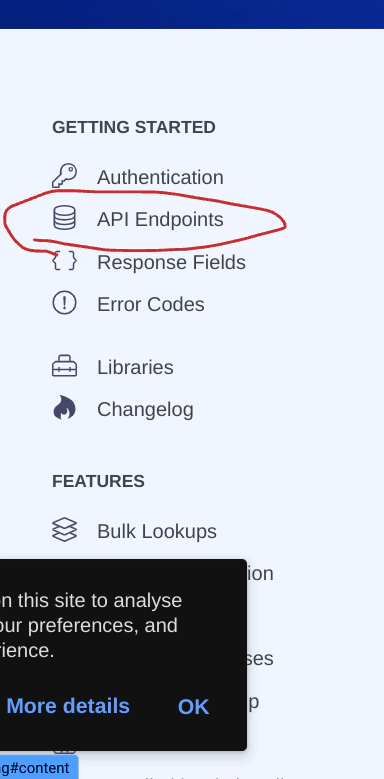 IP Registry API Endpoints