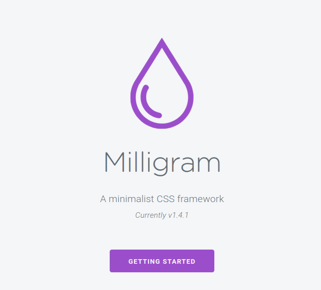 Milligram CSS Framework