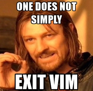 exiting vim meme